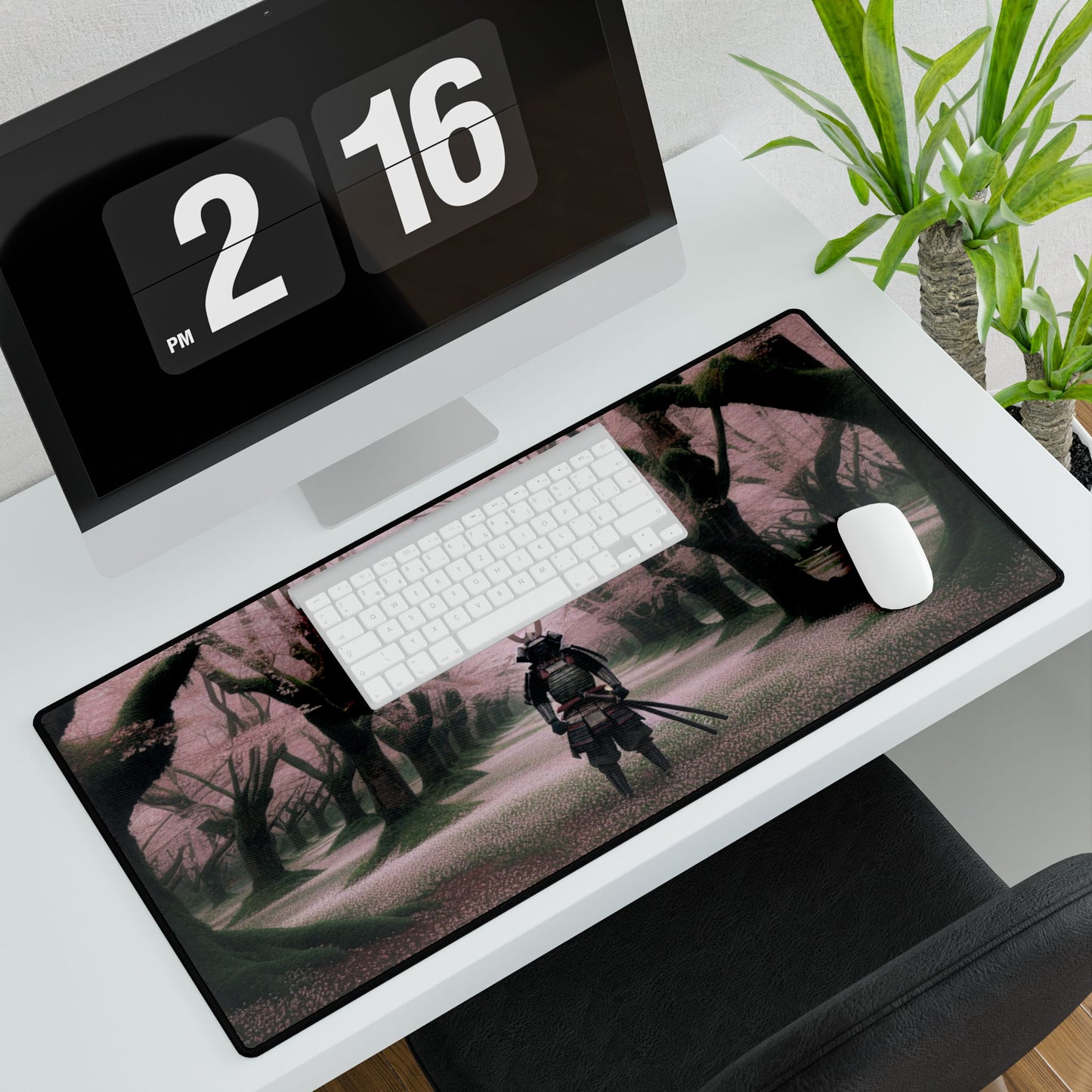 Accessories - VD Samurai Cherry Blossom Desk Mat, Gaming Desk Pad and Office Decor